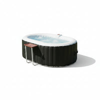 Inflatable Hot Tub Designed for Relaxation, 90 Bubble Jets, 104°F Heating, Digital Controls, 2-3 Person