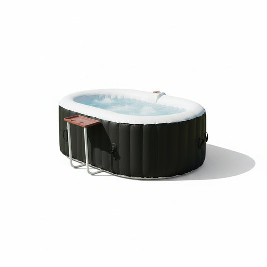 Inflatable Hot Tub Designed for Relaxation, 90 Bubble Jets, 104°F Heating, Digital Controls, 2-3 Person