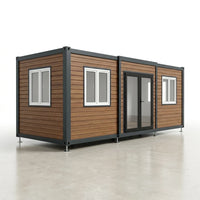 Modern Prefabricated Container House Villa Container Ready Made House Garden Hotels Resorts Containers Foldable Modular Home — Studio Shot