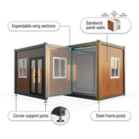 Modern Prefabricated Container House Villa Container Ready Made House Garden Hotels Resorts Containers Foldable Modular Home — How It Works